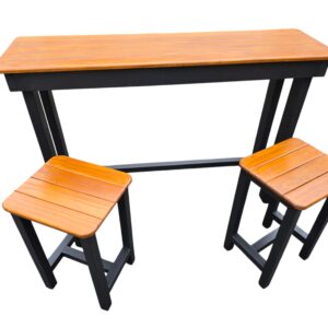 Bar leaner 1500mm Long with 2 Stools